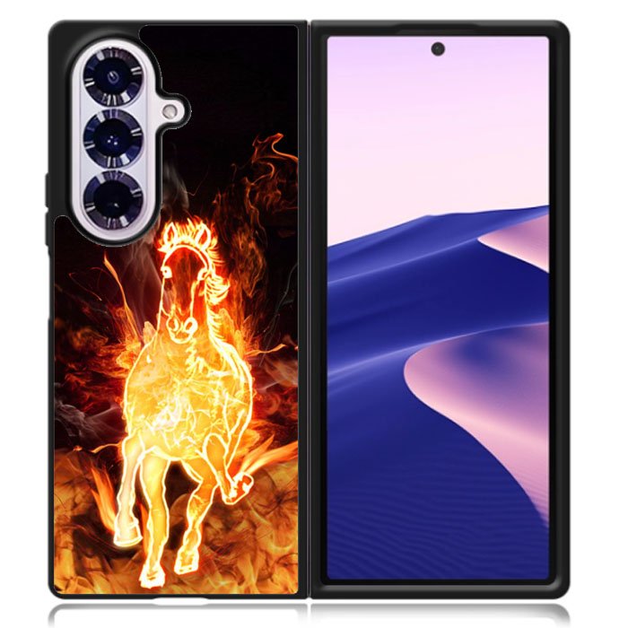 The Fire Horse Fast Run Samsung Galaxy Z Fold 7 Case OV7806