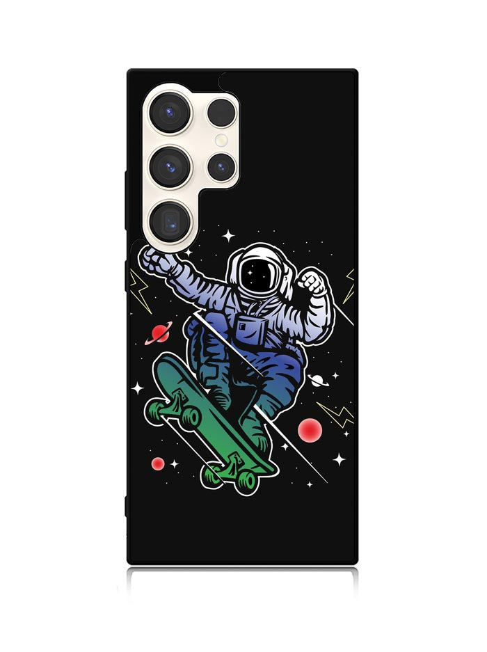 Astro Skateboard To Moon And Back Samsung Galaxy S25 Ultra 5G Case QC3893