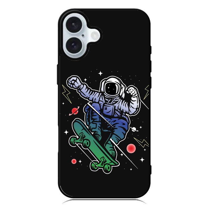 Astro Skateboard To Moon And Back iPhone 16 Plus Case QC3893