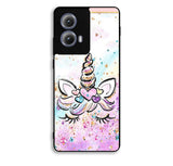 Cute Unicorn Sparkling Motorola Moto Edge 2024 Case OV2966
