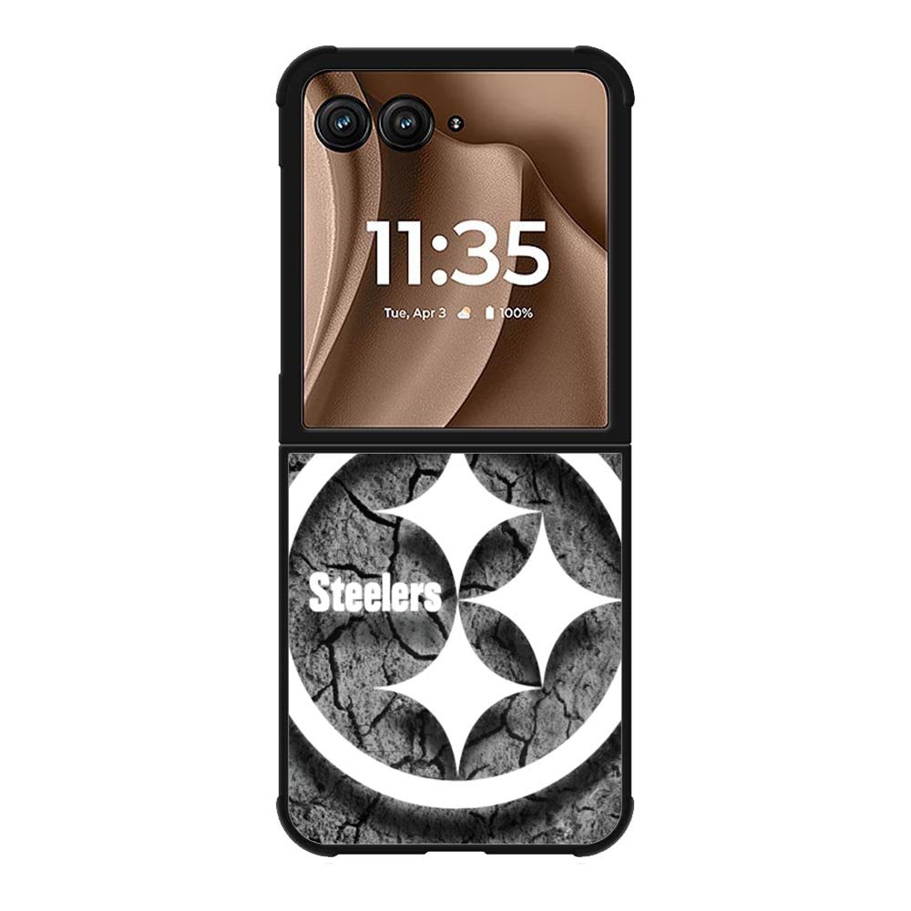 Steelers black and white Motorola Moto RAZR Plus 2025 Case OV6899