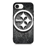 Steelers black and white iPhone 16e Case OV6899