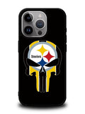 Pittsburgh Steelers skull flags iPhone 16 Pro Case OV2852