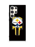 Pittsburgh Steelers skull flags Samsung Galaxy S23 Ultra 5G Case QC2852