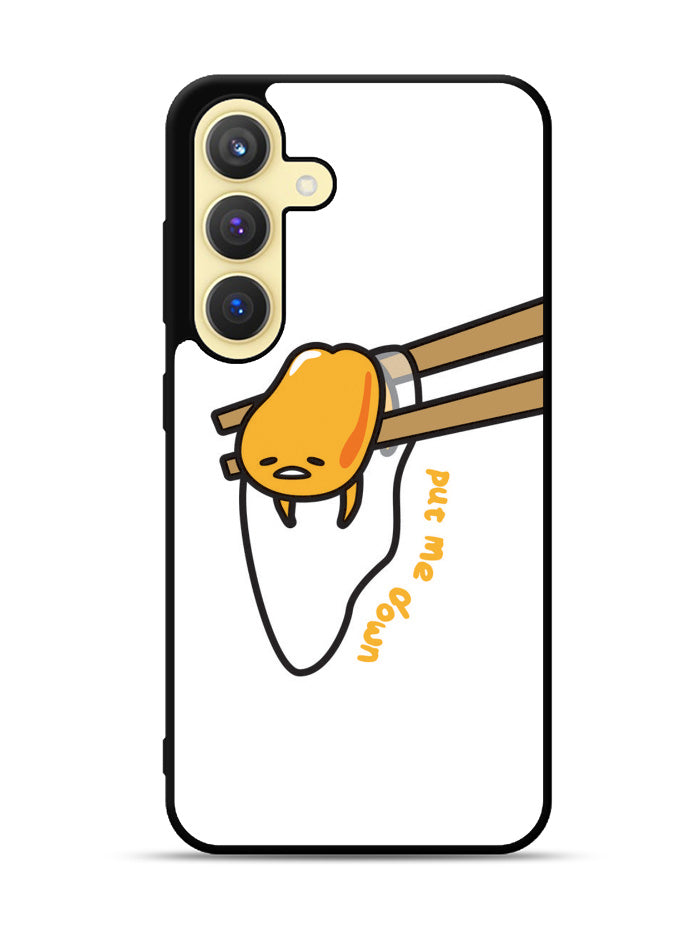 Put Me Down Gudetama Samsung Galaxy S24 Plus 5G , Samsung Galaxy S24+ 5G Case