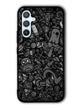 Doodle Grey Cool Samsung Galaxy A54 5G Case OV7100