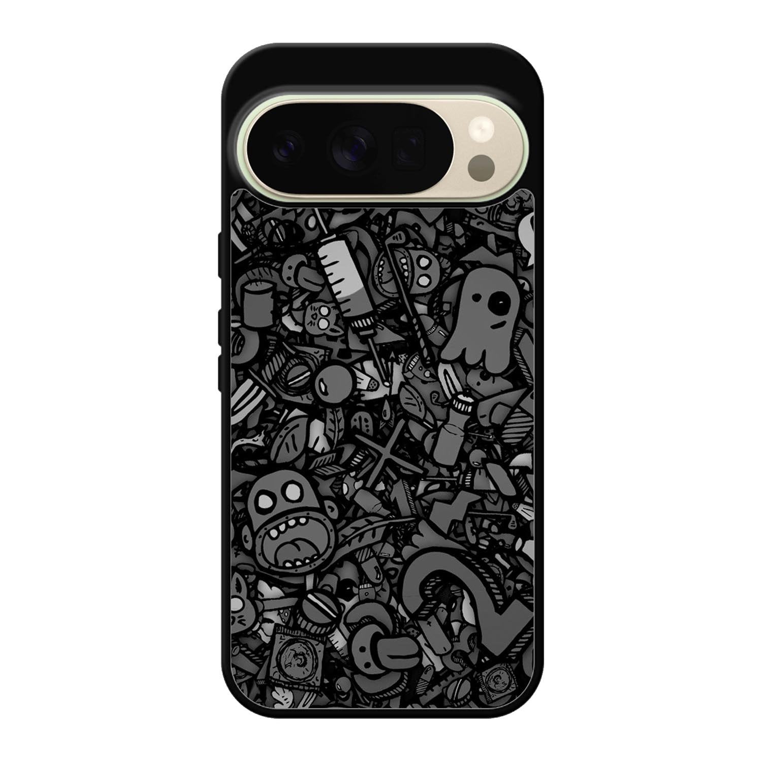 Doodle Grey Cool Google Pixel 10 Pro XL Case OV7100