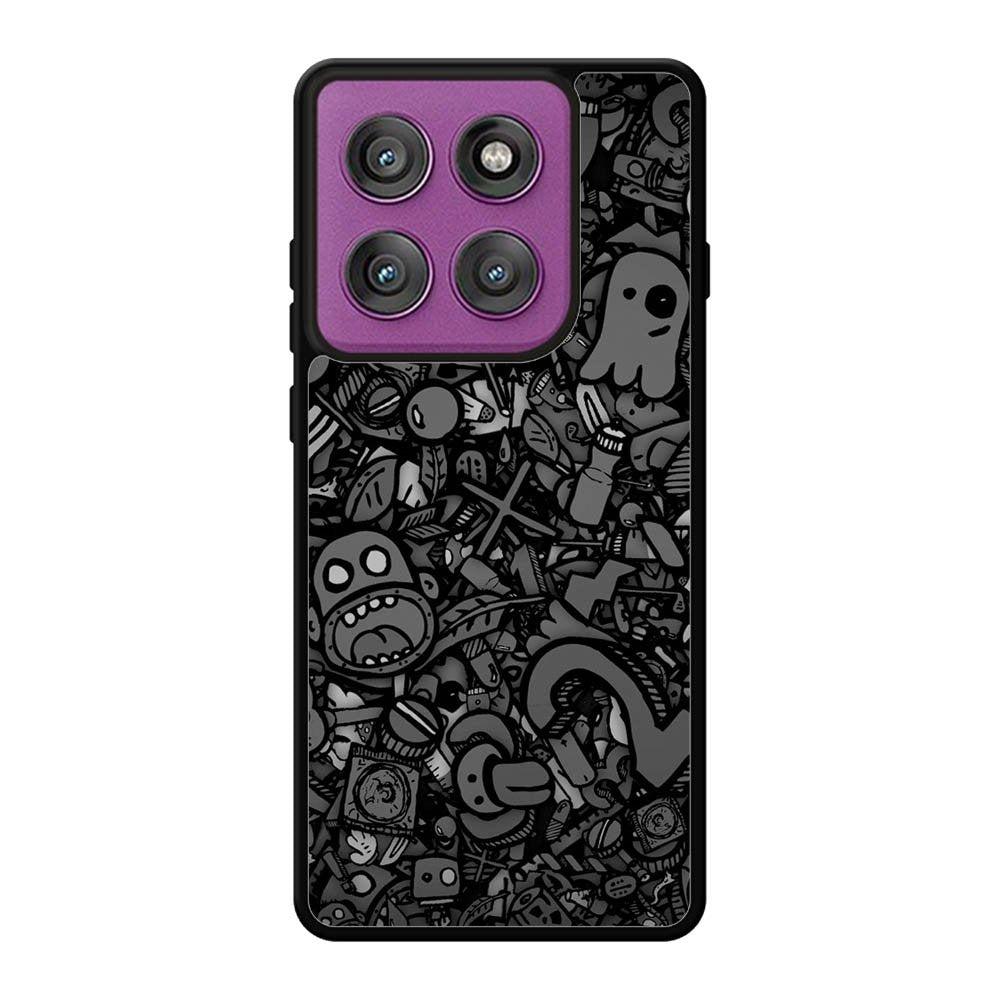 Doodle Grey Cool Motorola Moto Edge 60 Pro Case OV7100