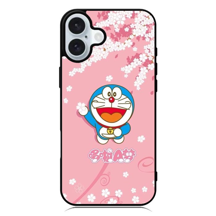 Doraemon Pink Sakura Summer iPhone 16 Plus Case QC7092