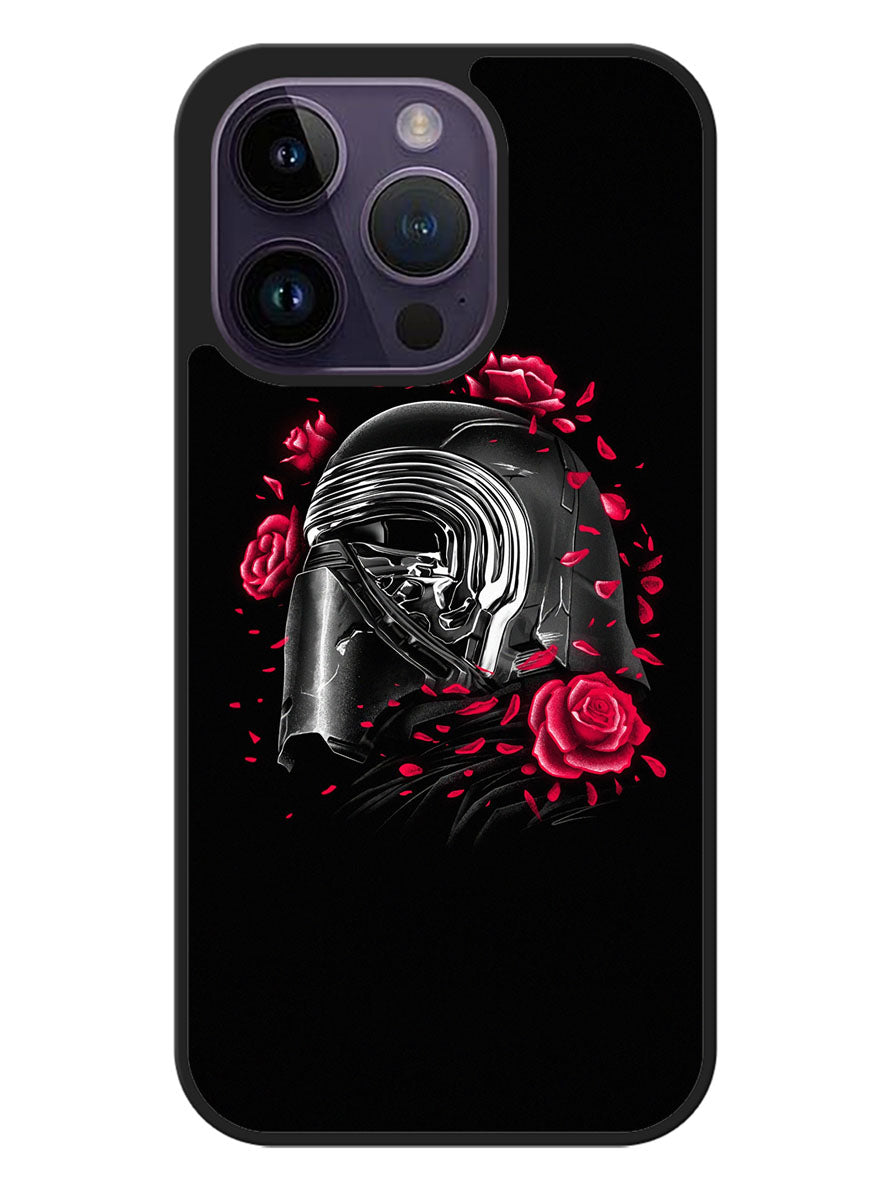 Star Wars Kylo Ren Helmet and Roses iPhone 14 Pro Max Case