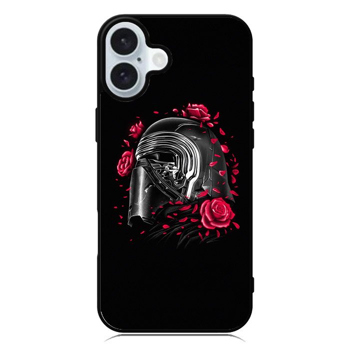 Star Wars Kylo Ren Helmet and Roses iPhone 16 Case