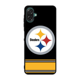 Pittsburgh Steelers Logo Strip Samsung Galaxy A07 Case