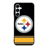 Pittsburgh Steelers Logo Strip Samsung Galaxy A16 Case OV6337