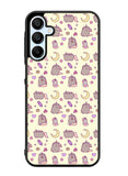 Pusheen The Cat Moon Pattern Samsung Galaxy A35 5G Case OV6948
