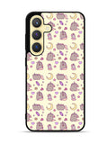 Pusheen The Cat Moon Pattern Samsung Galaxy S25 5G Case OV6948