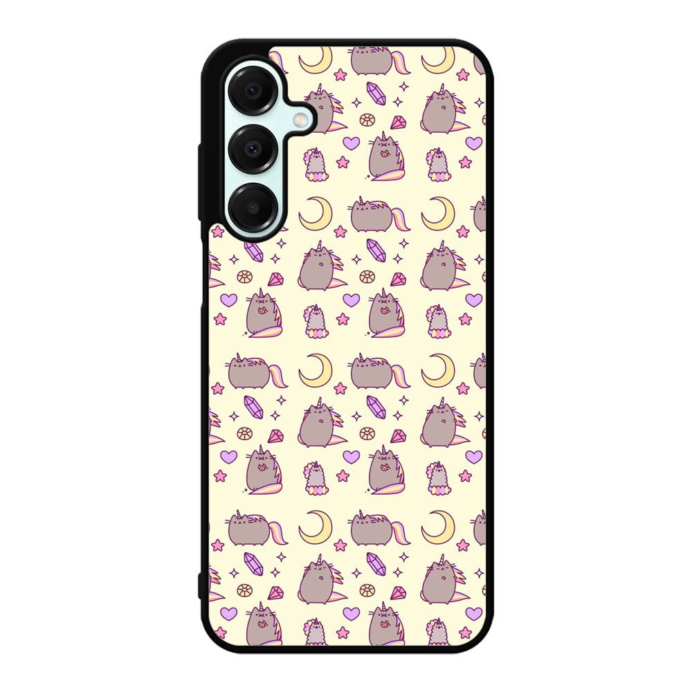 Pusheen The Cat Moon Pattern Samsung Galaxy A16 Case OV6948