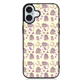 Pusheen The Cat Moon Pattern iPhone 16 Case QC6948