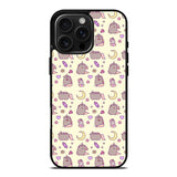 Pusheen The Cat Moon Pattern iPhone 16 Pro Max Case OV6948