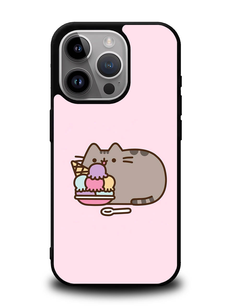 Pusheen The Cat Ice Cream iPhone 16 Pro Max Case QC6946