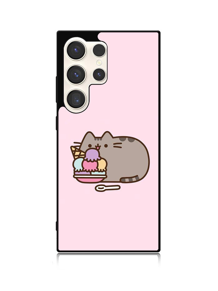 Pusheen The Cat Ice Cream Samsung Galaxy S23 Ultra 5G Case QC6946
