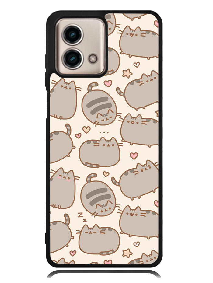 Pusheen The Cat Pattern Motorola Moto G Stylus 5G 2023 Case