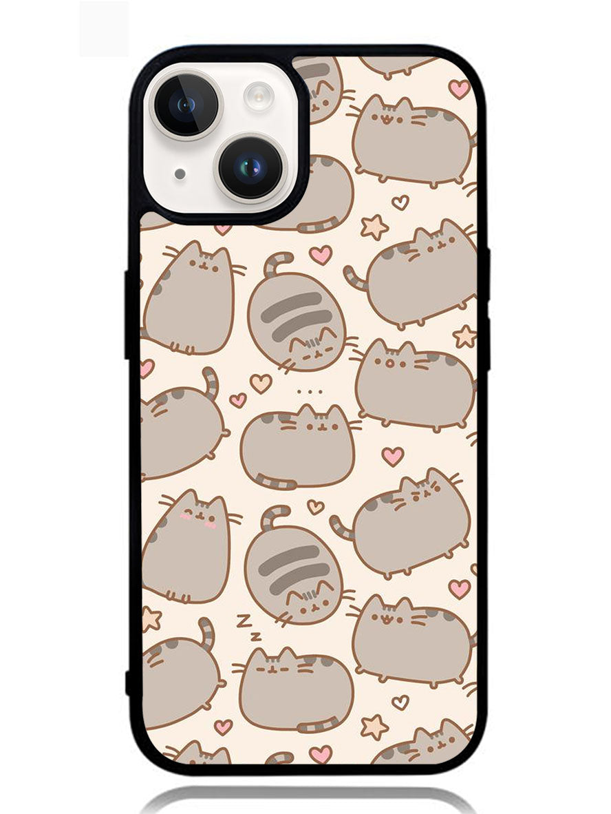 Pusheen The Cat Pattern iPhone 14 Plus Case OV5503