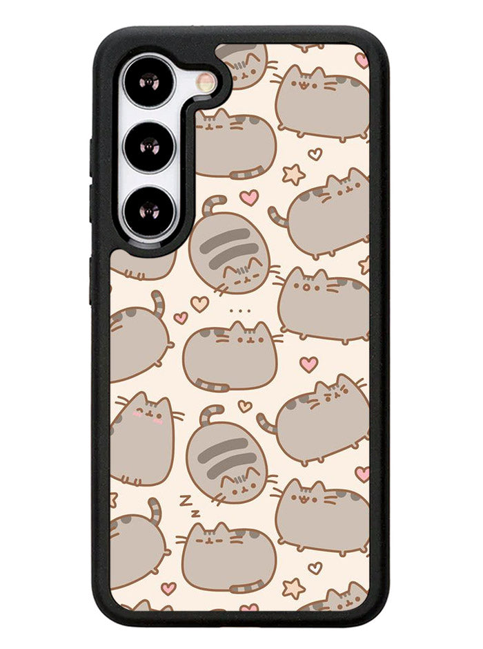 Pusheen The Cat Pattern Samsung Galaxy S23 Plus 5G / Samsung Galaxy S23+ 5G Case
