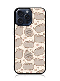 Pusheen The Cat Pattern iPhone 15 Pro Max Case OV6950