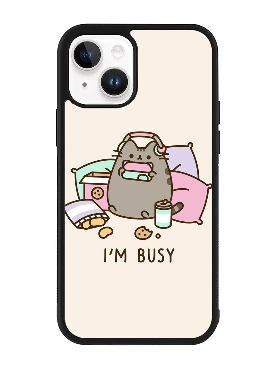Pusheen The Cat Very Busy iPhone 15 Plus Case OV2780