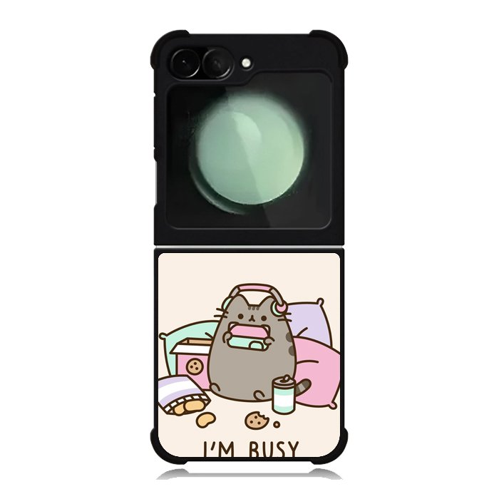 Pusheen The Cat Very Busy Samsung Galaxy Z Flip 6 Case