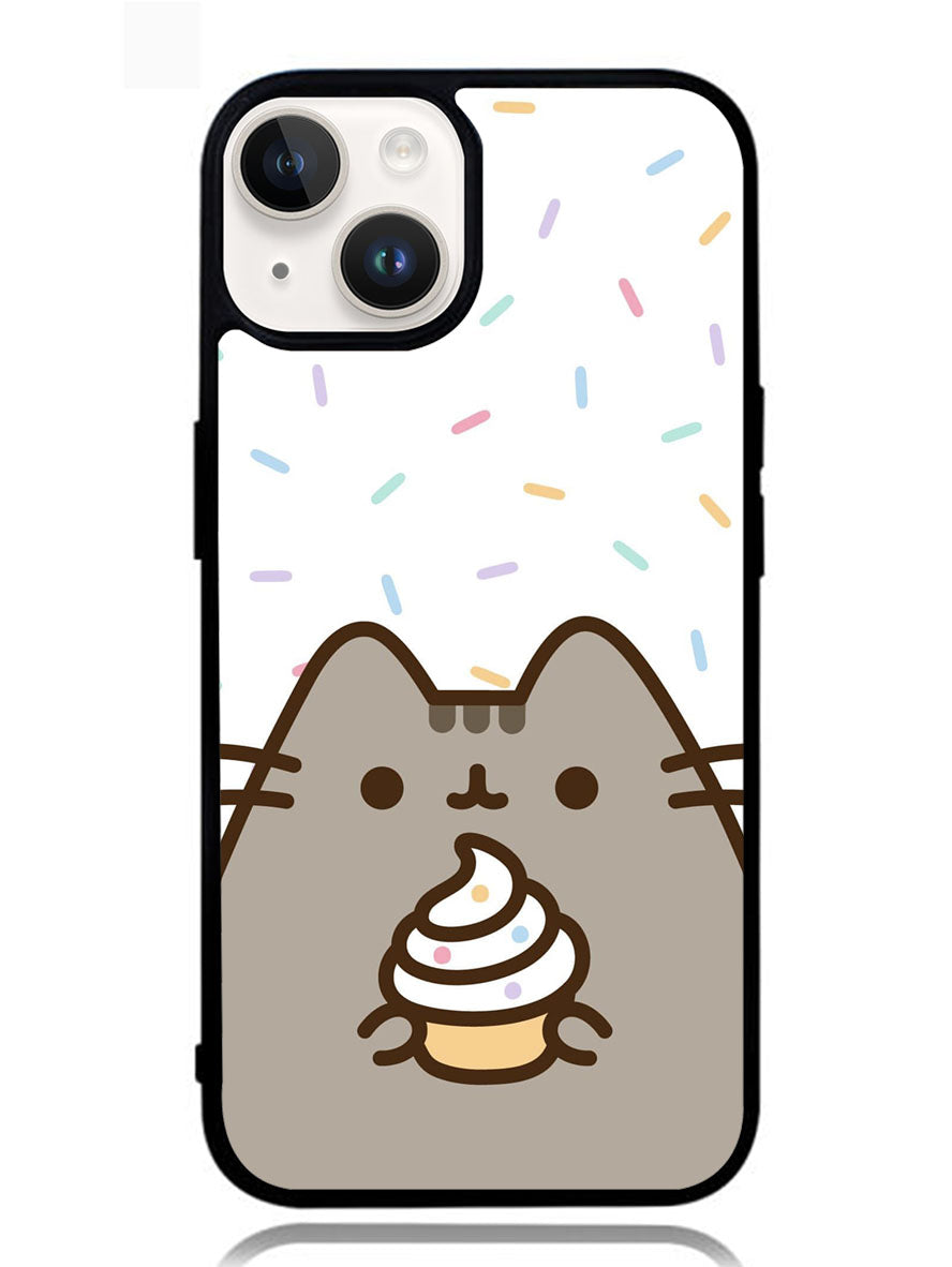 Pusheen The Cat Rainbow Cupcakes iPhone 14 Plus Case
