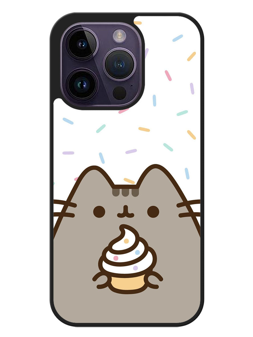 Pusheen The Cat Rainbow Cupcakes iPhone 14 Pro Case