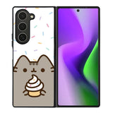 Pusheen The Cat Rainbow Cupcakes Samsung Galaxy Z Fold 6 Case