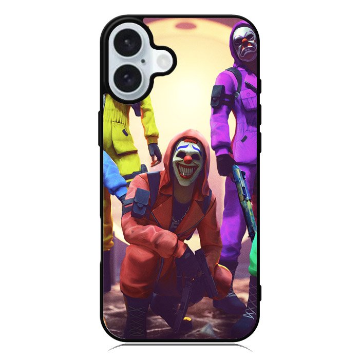 Free Fire Clown Garena iPhone 16 Plus Case QC7057