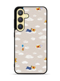 Winnie The Pooh Cloud Pattern Samsung Galaxy S25 5G Case OV6854
