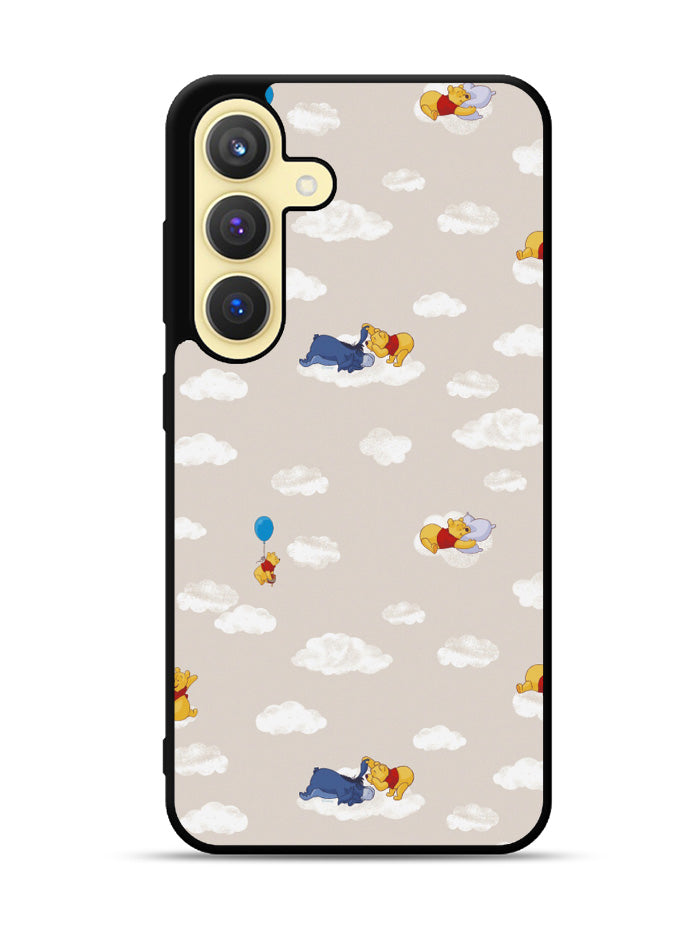 Winnie The Pooh Cloud Pattern Samsung Galaxy S23 5G Case QC6854