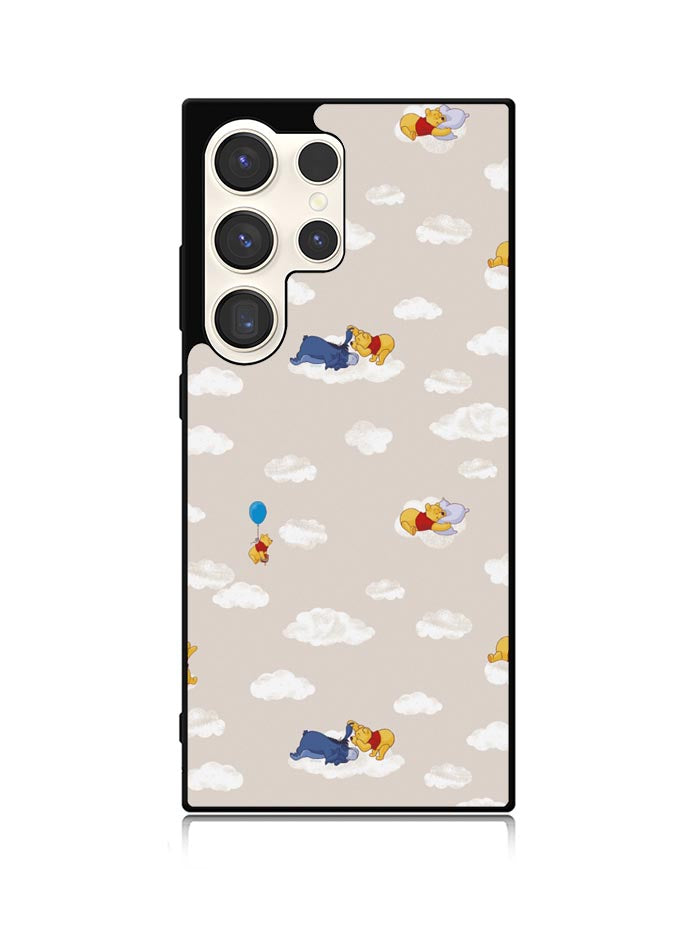 Winnie The Pooh Cloud Pattern Samsung Galaxy S25 Ultra 5G Case QC6854