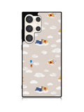 Winnie The Pooh Cloud Pattern Samsung Galaxy S24 Ultra 5G Case OV6854