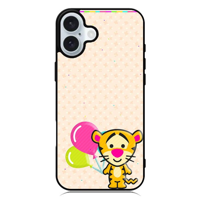 Winnie The Pooh Tigger Ballon iPhone 16 Case QC6844