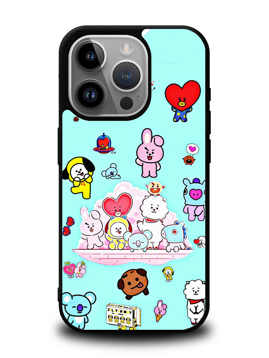 BTS BT21 Family iPhone 15 Pro Max Case OV4293