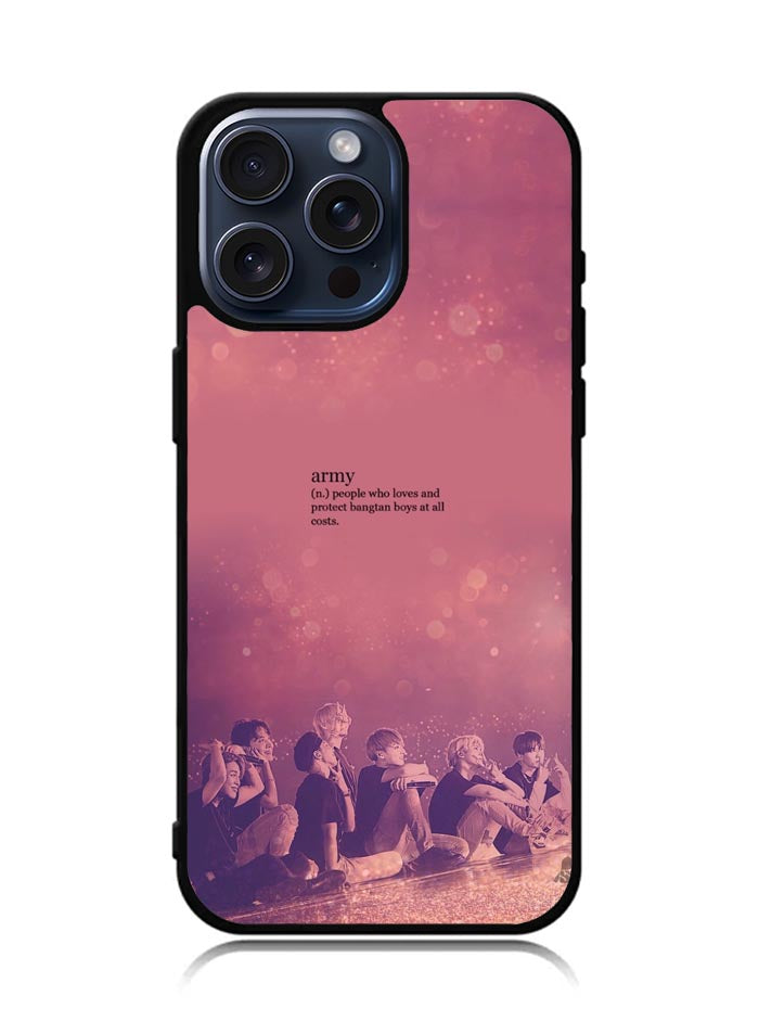 BTS Army Noun iPhone 15 Pro Case OV4249