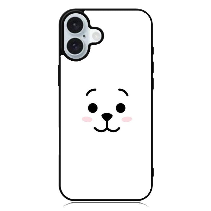 BTS BT21 RJ Face iPhone 16 Case QC7143