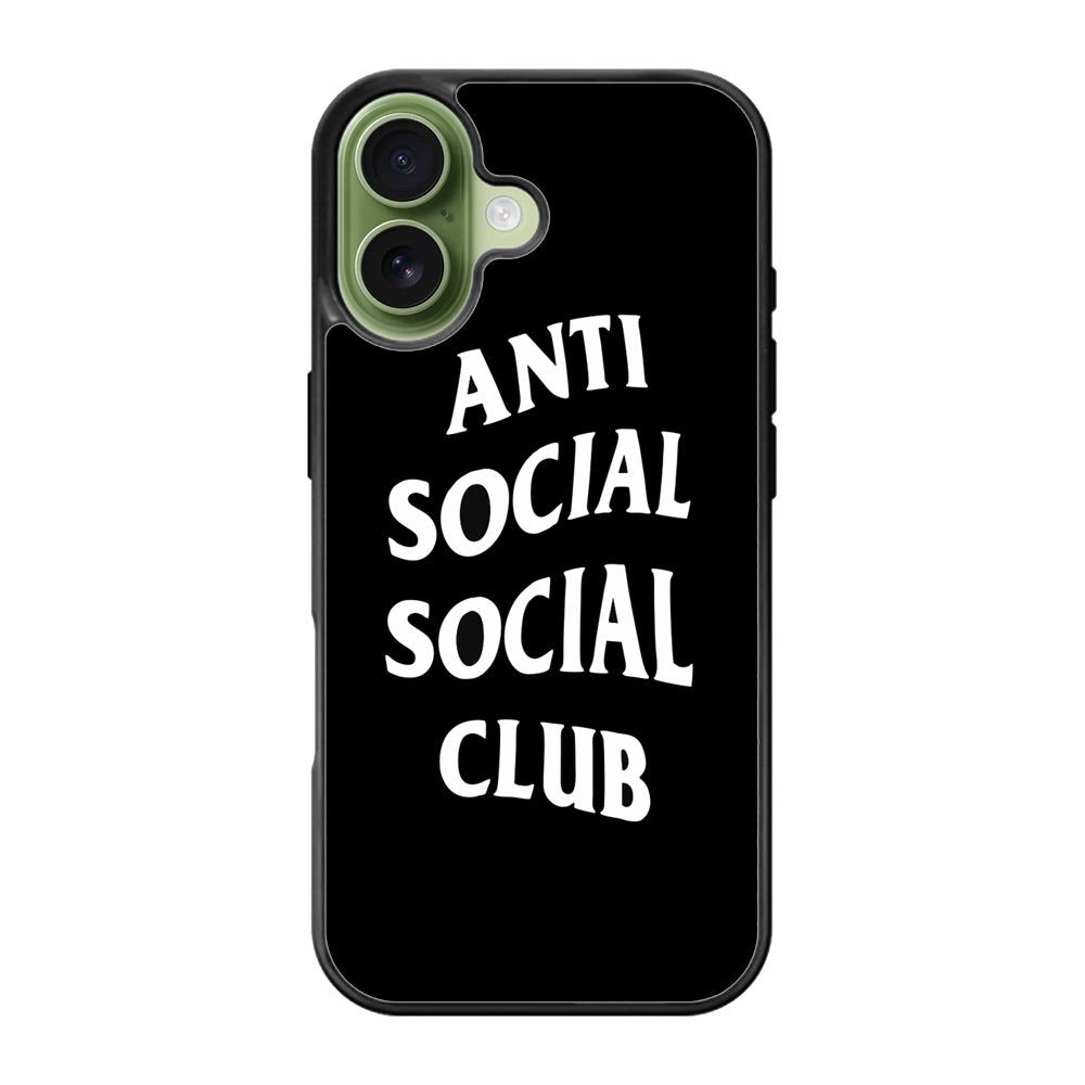Anti Social Social Club Black White iPhone 17 Case QC7174