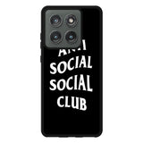 Anti Social Social Club Black White Motorola Moto Edge 2025 Case QC7174