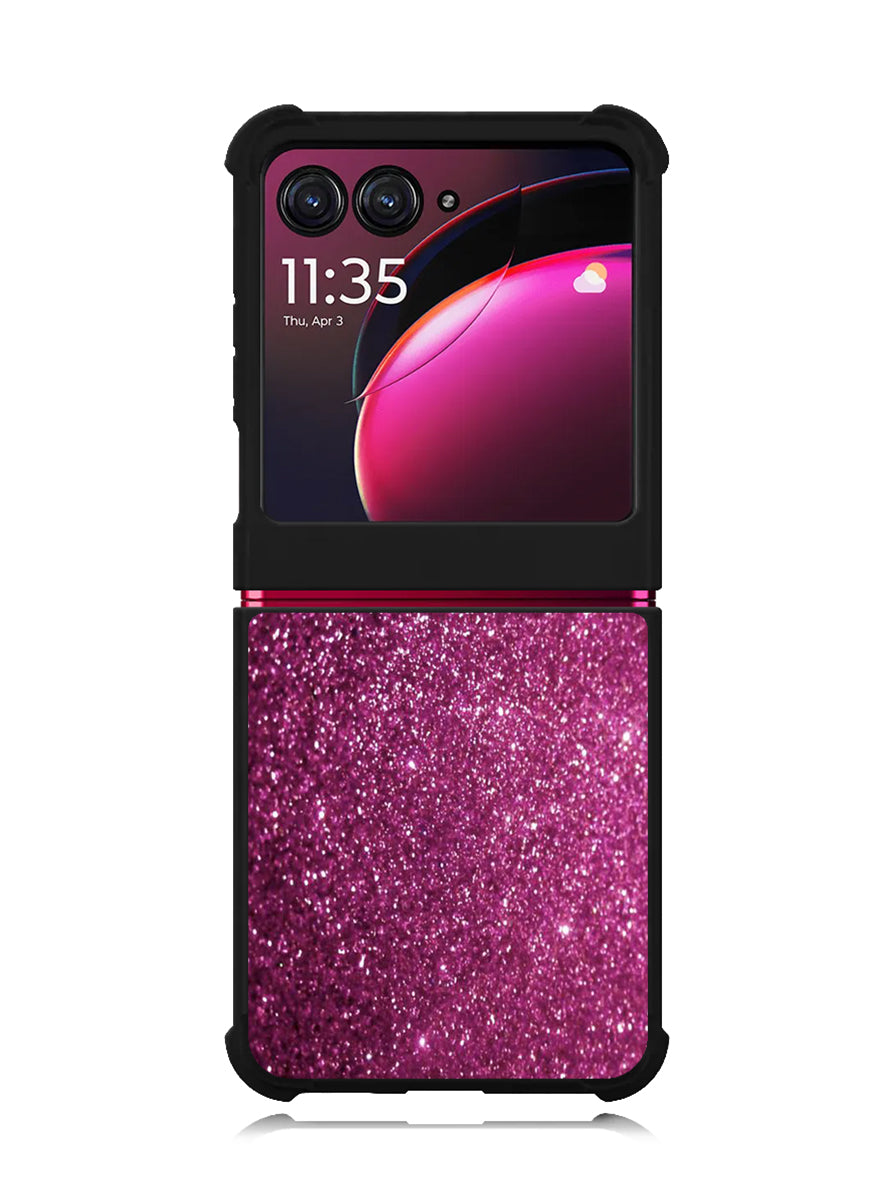 Purple Glitter Motorola Moto Razr Plus 2023 , Moto Razr+ 2023 Case