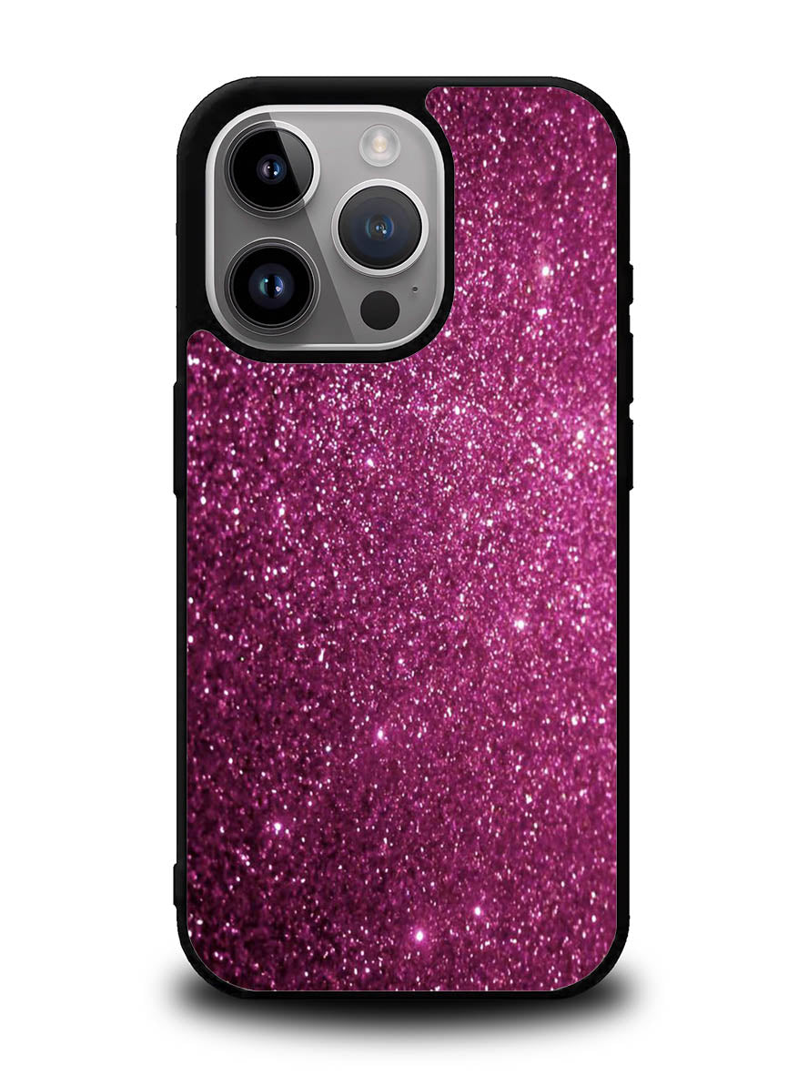Purple Glitter iPhone 15 Pro Case