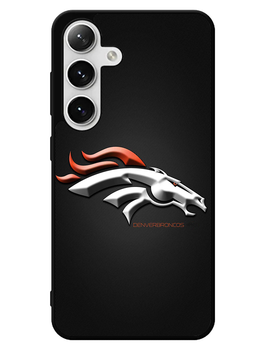 Denver Broncos Grey Background Samsung Galaxy S24 5G Case