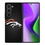 Denver Broncos Grey Background Samsung Galaxy Z Fold 6 Case