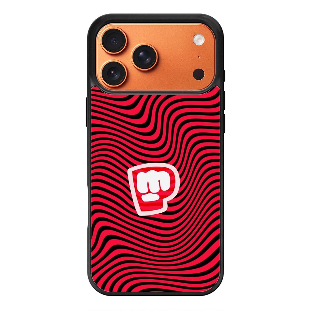 PewDiePie Red Black Logo iPhone 17 Pro Max Case QC2940