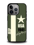 Jeep Vintage Racing USA 1941 iPhone 14 Pro Case QC9800